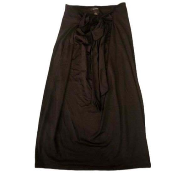 Halogen Black Slip Stretchy Tie Waist Skirt Sz S - Picture 1 of 6
